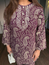 Full embroided corduroy with full lining co-ord set (Nehal)